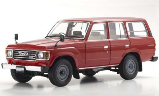 Modelauto Toyota Land Cruiser 60 rood RHD 1/18 Kyosho