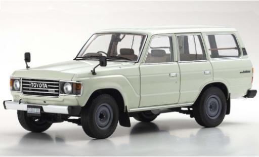 Modelauto Toyota Land Cruiser 60 wit RHD 1/18 Kyosho