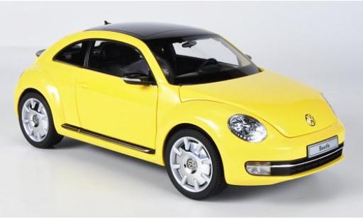 Modelauto Volkswagen Beetle Base Coupe geel 1/18 Kyosho
