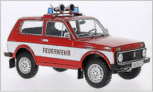 Lada Niva Pompiers 1/18 MCG rood/wit Brandweer 1978 modelauto
