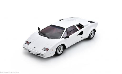 Modelauto Lamborghini Countach 5000 Quattrovalvole QV wit 1/18 Spark