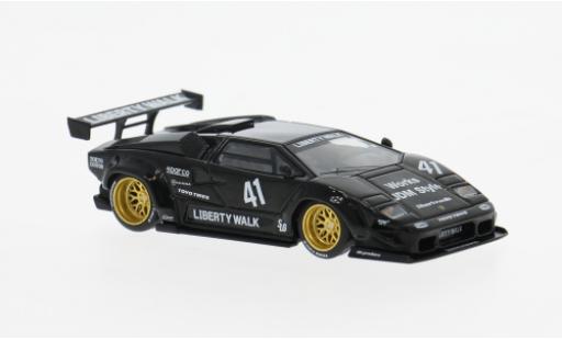 Modelauto Lamborghini Countach LB-Works zwart 2024 1/64 Mini GT
