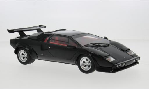 Modelauto Lamborghini Countach 5000 Quattrovalvole LP5000 zwart 1/18 Kyosho