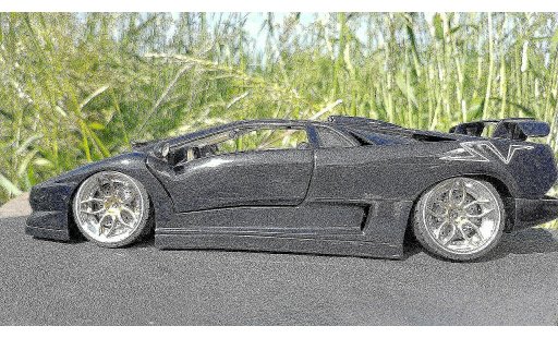 Lamborghini Diablo SV 1/18 Maisto blu fontus jantes 20 pouces modelauto