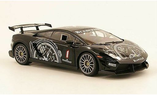 Lamborghini Gallardo Super Trofeo 1/24 Motormax LP 560 No.1 zwart modelauto