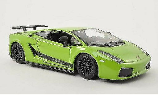 Lamborghini Gallardo Superleggera 1/24 Burago groen 2003 modelauto
