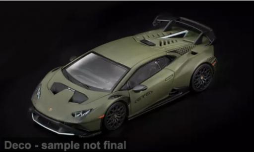Modelauto Lamborghini Huracan STO olijfgroen 1/64 Pop Race