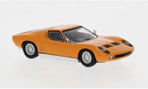 Modelauto Lamborghini Miura Base oranje 1/87 Minichamps