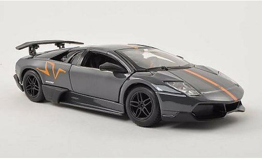 Lamborghini Murcielago LP670-4 1/24 Burago SV grijs/oranje/zwart modelauto