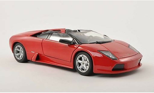 Lamborghini Murcielago Roadster 1/18 Burago rood kap open modelauto