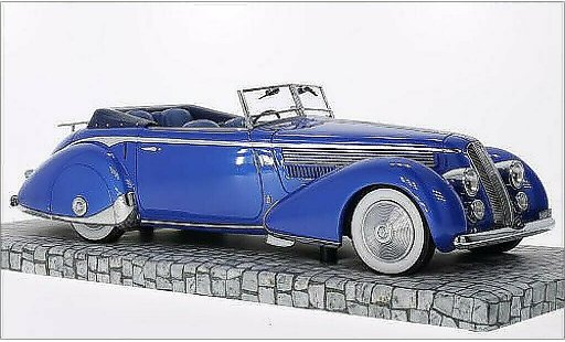 Lancia Astura Tipo 233 Corto 1/18 Minichamps metallic blauw RHD 1936 modelauto