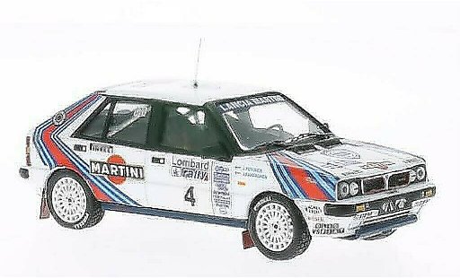 Lancia Delta HF 4WD 1/43 IXO No.4 Martini RAC Rally 1987 /Piironen modelauto