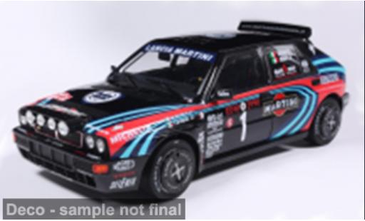 Modelauto Lancia Delta HF Integrale zwart/Dekor 1/18 Solido