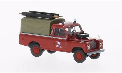 Land Rover 109 Base 1/87 Brekina Plane Brandweer Littau Berg (CH) modelauto