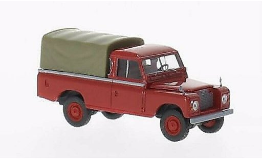 Land Rover 109 Base 1/87 Brekina Plane rood met Plane modelauto
