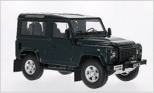 Land Rover Defender 90 1/18 Kyosho metallic groen/zwart modelauto