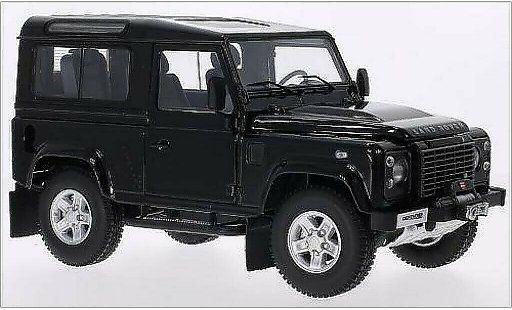 Land Rover Defender 90 1/18 Kyosho metallic zwart modelauto
