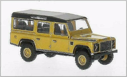 Land Rover Defender Base 1/87 Busch metallic gold/mat-zwart modelauto