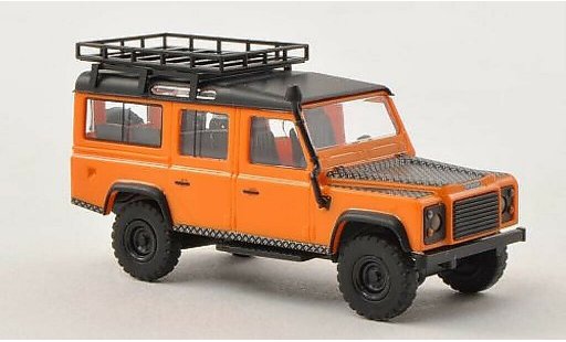 Land Rover Defender Base 1/87 Busch oranje/mat-zwart 1983 modelauto