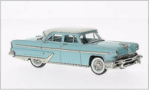 Lincoln Capri Base 1/43 Brooklin 4-door Sedan turquoise/wit 1955 modelauto