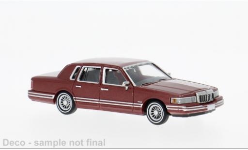 Modelauto Lincoln Town Car Base rood 1991 1/87 PCX87