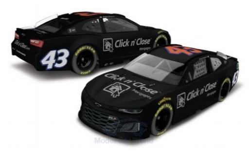 Modelauto Chevrolet Camaro RS No.43 Richard Petty Motorsports Click n Close Nascar 2018 Testfahrzeug D.Wallace Jr. 1/64 Lionel Racing