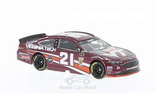 Modelauto Ford Fusion Nascar No.21 Wood Brothers Virginia Tech 2016 R.Blaney zonder Vitrine 1/64 Lionel Racing