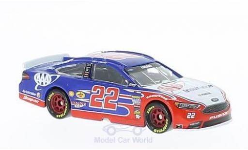 Modelauto Ford Fusion Nascar No.22 Team Penske AAA Insurance 2017 J.Logano zonder Vitrine 1/64 Lionel Racing