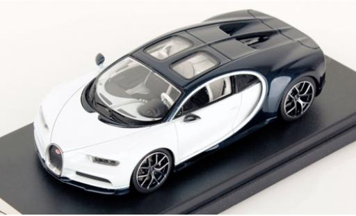 Modelauto Bugatti Chiron Sky View wit/metallic blauw 2018 1/43 Look Smart