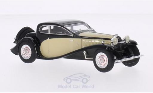 Modelauto Bugatti 50 coupe Type T zwart/beige RHD 1930 1/43 Look Smart