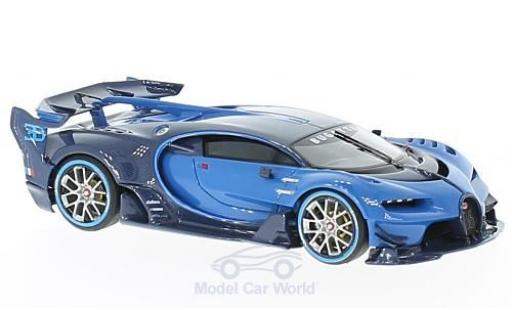 Modelauto Bugatti Vision gran turismo blauw/blauw 2015 IAA Frankfurt 1/43 Look Smart