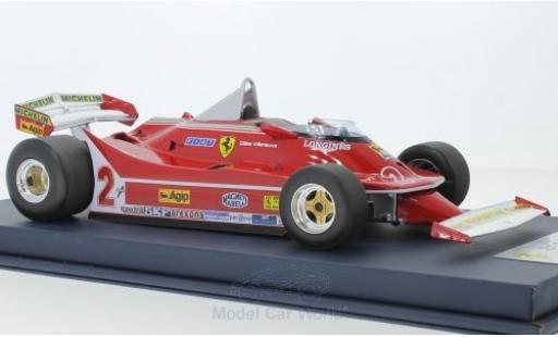Modelauto Ferrari 312 T5 No.2 formule 1 GP Kanada 1980 G.Villeneuve 1/18 Look Smart