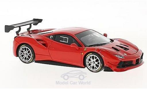 Modelauto Ferrari 488 Challenge rood 1/43 Look Smart
