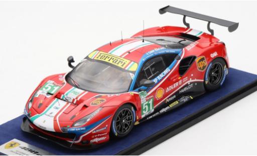 Modelauto Ferrari 488 GTE EVO No.51 AF Corse / SMP Racing 24h Le Mans 2020 J.Calado/A.Pier Guidi/D.Serra 1/18 Look Smart