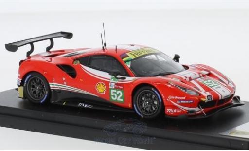Modelauto Ferrari 488 GTE EVO No.52 AF Corse 24h Le Mans 2018 T.Vilander/A.Giovinazzi/L.F.Derani 1/43 Look Smart