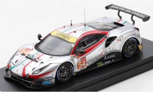 Modelauto Ferrari 488 GTE EVO No.54 AF Corse 24h Le Mans 2020 F.Castellacci/G.Fisica/T.Flohr 1/43 Look Smart