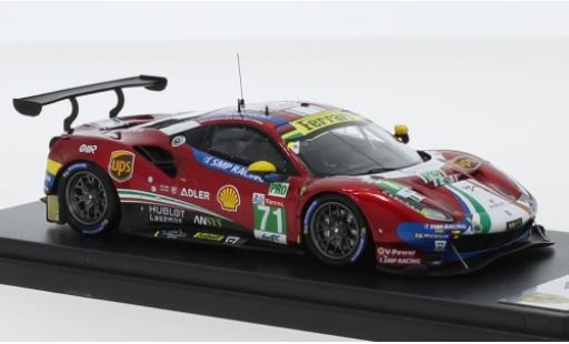 Modelauto Ferrari 488 GTE EVO No.71 AF Corse - SMP Racing 24h Le Mans 2019 D.Rigon/S.Bird/M.Molina 1/43 Look Smart