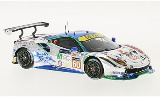 Modelauto Ferrari 488 GTE No.60 Clearwater Racing 24h Le Mans 2017 R.Wee/H.Kato/A.Parente 1/43 Look Smart
