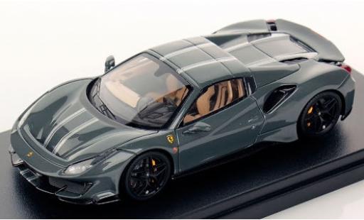 Modelauto Ferrari 488 Pista Spider Hardtop grijs/grijs 2018 1/43 Look Smart