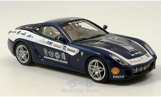 Modelauto Ferrari 599 GTB blauw Fiorano Panamericana 1/43 Look Smart