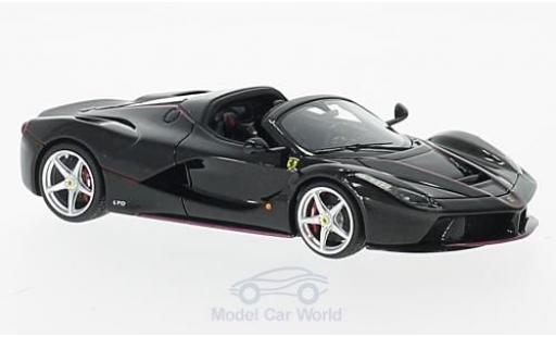 Modelauto Ferrari LaFerrari Aperta La zwart Paris Motorshow 2016 1/43 Look Smart