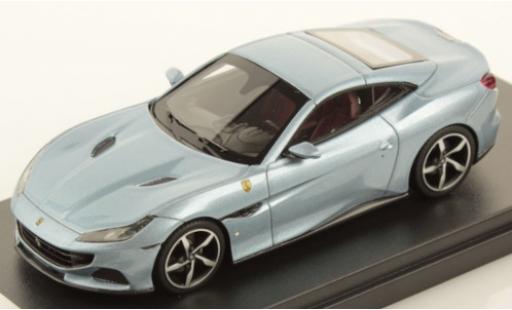 Modelauto Ferrari Portofino Cabriolet M metallic grijs 1/43 Look Smart