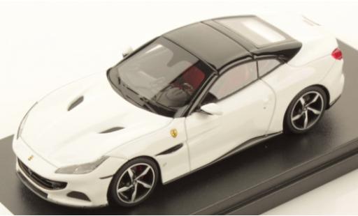 Modelauto Ferrari Portofino Cabriolet M wit/zwart 1/43 Look Smart