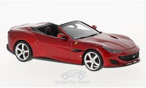 Modelauto Ferrari Portofino Cabriolet metallic rood 1/43 Look Smart
