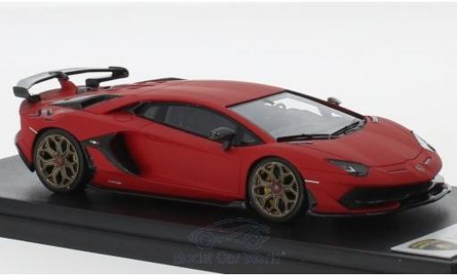 Modelauto Lamborghini Aventador J SVJ mat-rood 2018 1/43 Look Smart