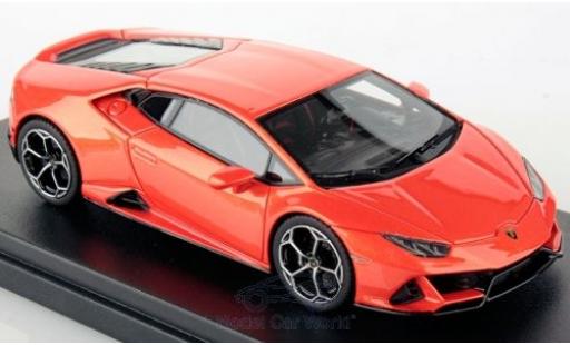 Modelauto Lamborghini Huracan Evo metallic oranje 1/43 Look Smart