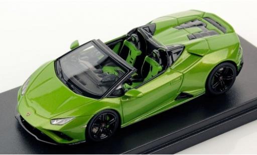 Modelauto Lamborghini Huracan Evo RWD Spyder metallic groen 2019 1/43 Look Smart
