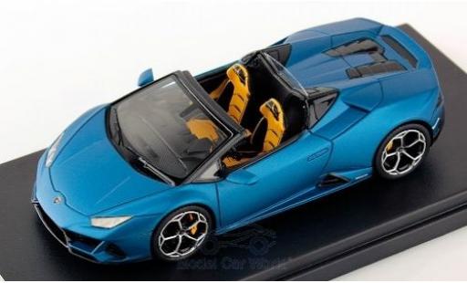 Modelauto Lamborghini Huracan Evo Spyder mat-blauw 2019 1/43 Look Smart