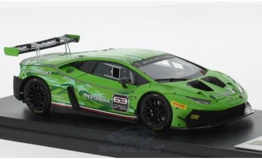 Modelauto Lamborghini Huracan GT3 Evo mat-groen 2018 1/43 Look Smart