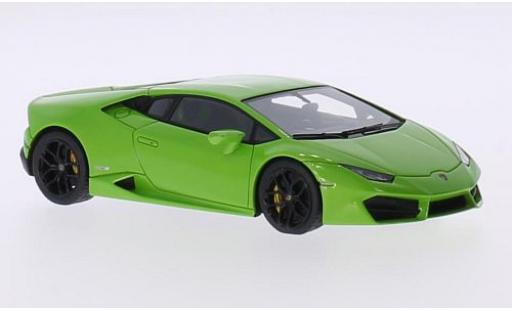 Modelauto Lamborghini Huracan Base LP 580-2 metallic groen 2015 Los Angeles Motorshow 1/43 Look Smart